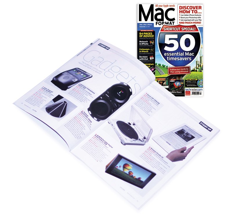 Mac Format magazine spread featuring Gramo